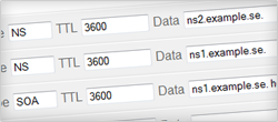 Edit zone data