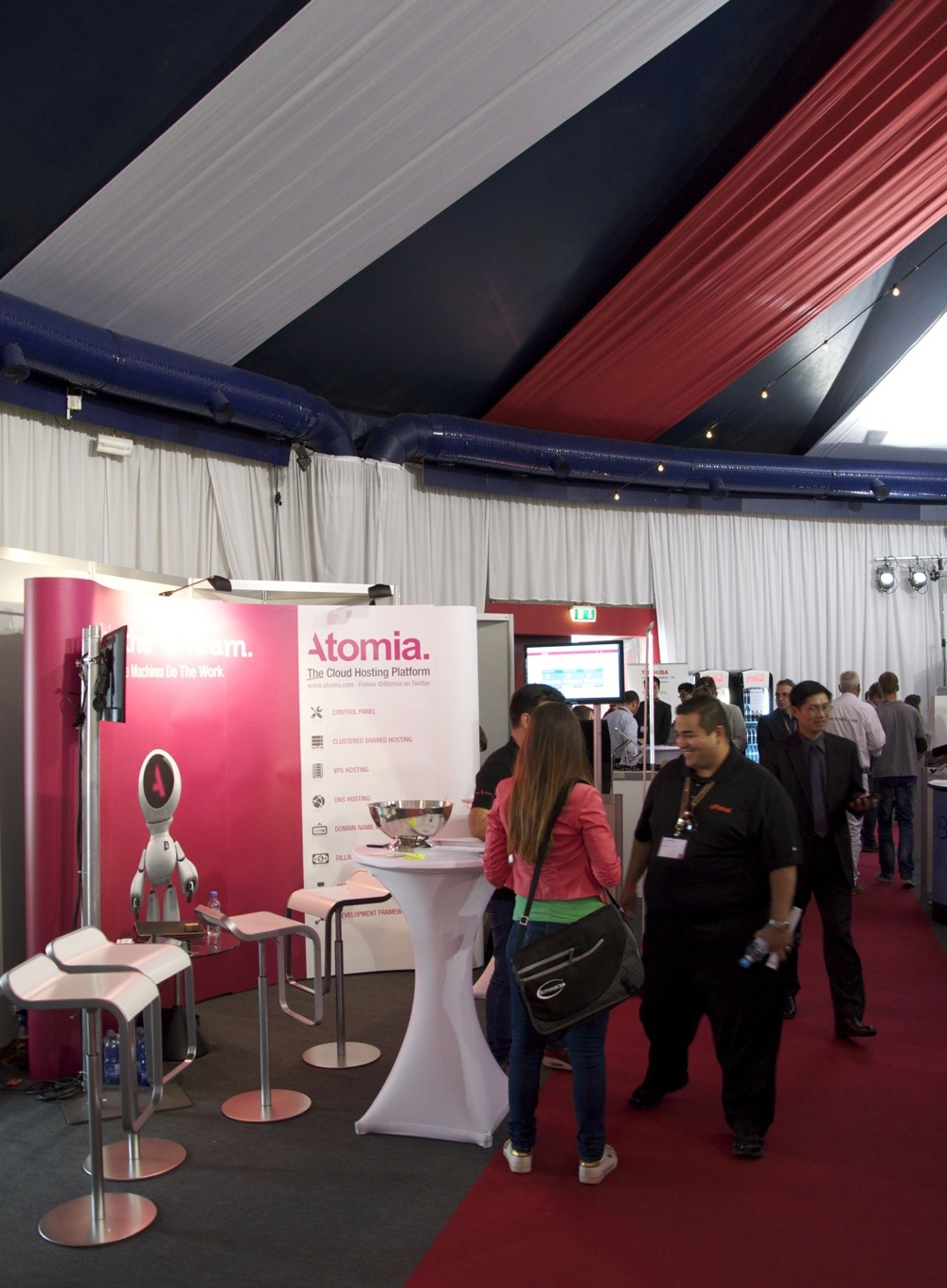 Atomia's booth at WHD.global